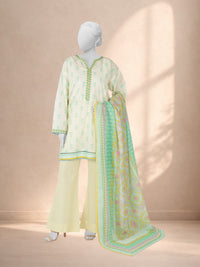 3Pc Stitched Printed Lawn  Suit | PLS251182
