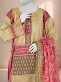 3Pc Stitched Printed Lawn  Suit | PLS251194