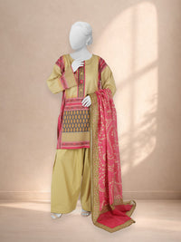 3Pc Stitched Printed Lawn  Suit | PLS251194