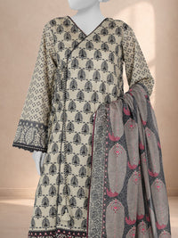 3Pc Stitched Printed Lawn  Suit | PLS251203