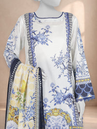 3Pc Stitched Printed Lawn  Suit | PLS251300
