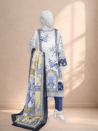 3Pc Stitched Printed Lawn  Suit | PLS251300