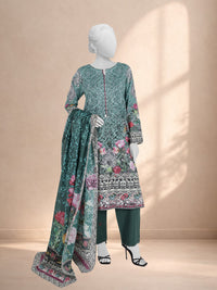 3Pc Stitched Printed Lawn  Suit | PLS251314