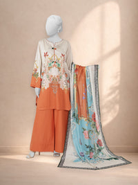 3Pc Stitched Printed Lawn  Suit | PLS251317