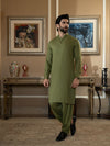 Sedar Green Rang-e-Sahar Men Unstitched Fabric | PMU-10084