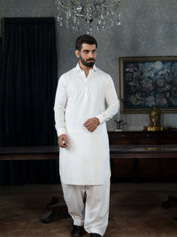 White Rang-e-Sahar Men Unstitched Fabric | PMU-10119