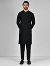 Black Blended Kurta Trouser | PMKT-10026