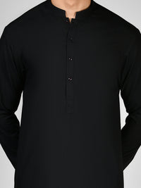 Black Blended Kurta Trouser | PMKT-10026