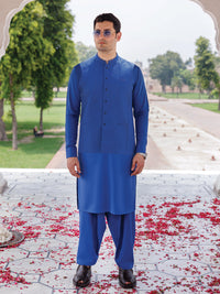 Galaxy Blue Shauasar Men Suit | PMKS-10099