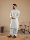 Sky Blue Latha Unstitched Fabric | PMU-10130