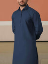 Dark Blue Latha Unstitched Fabric | PMU-10131