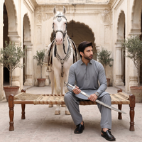 Dobby Blended Men Unstitched Fabric | PMU-10136BX