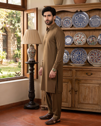 Dobby Blended Men Unstitched Fabric | PMU-10138BX