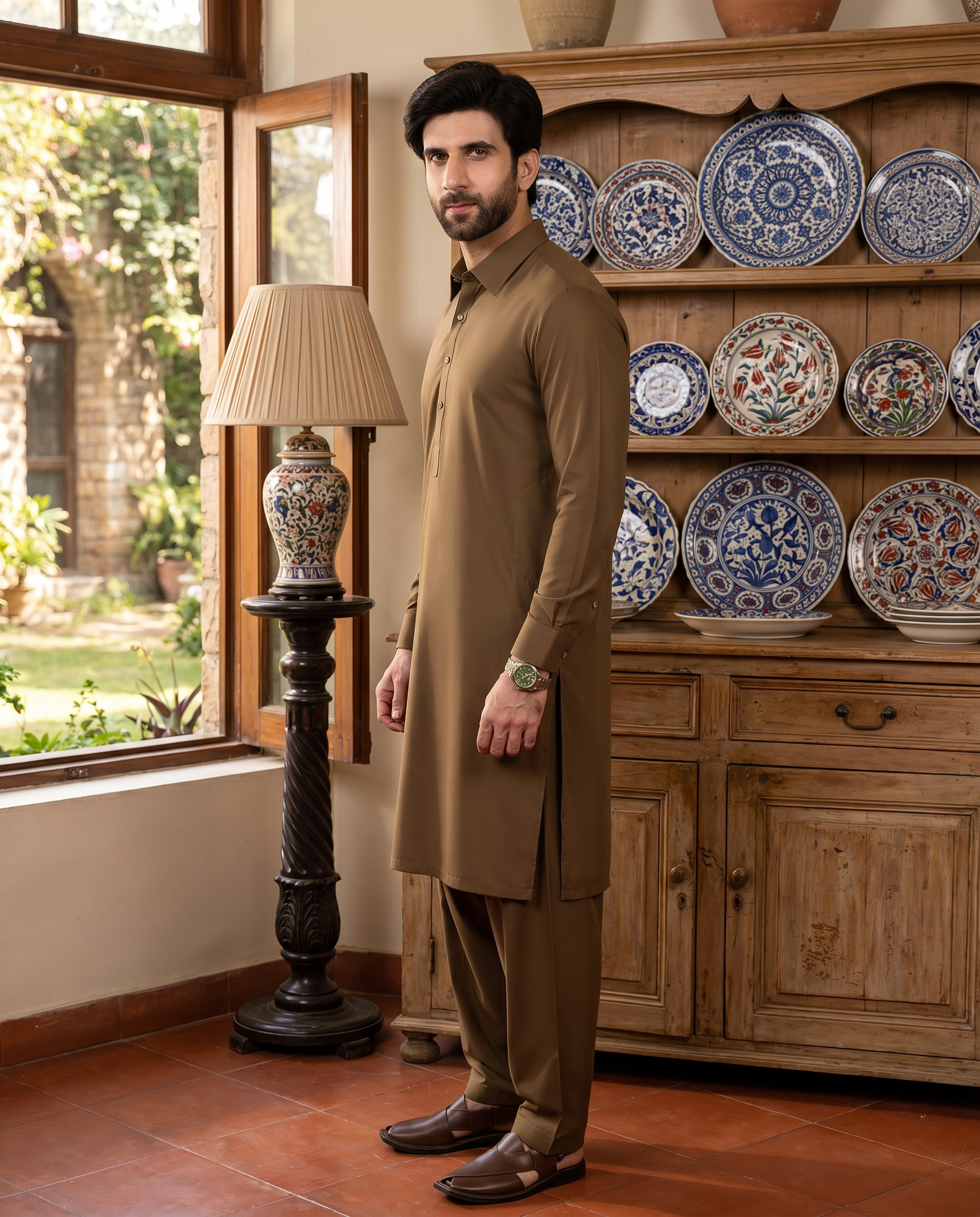 Dobby Blended Men Unstitched Fabric | PMU-10138BX