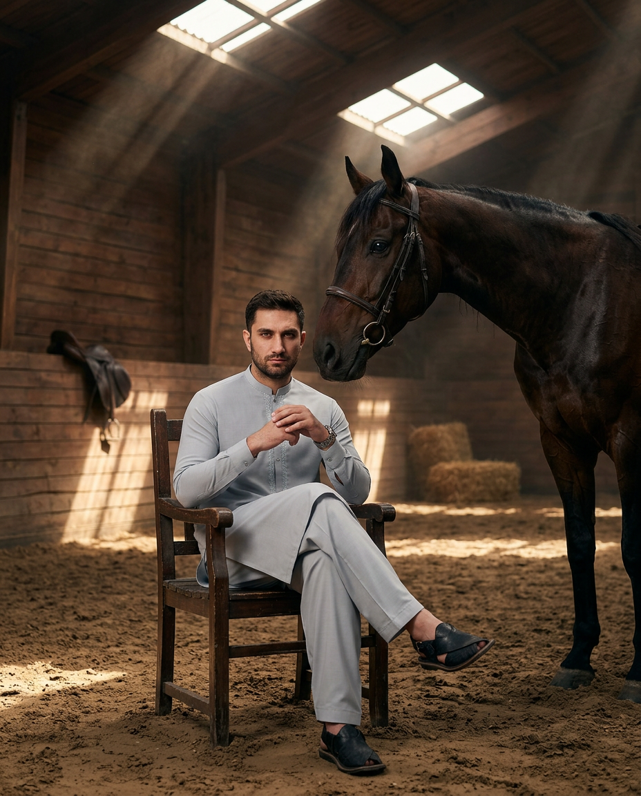 Slub Blended Men Unstitched Fabric | PMU-10149BX