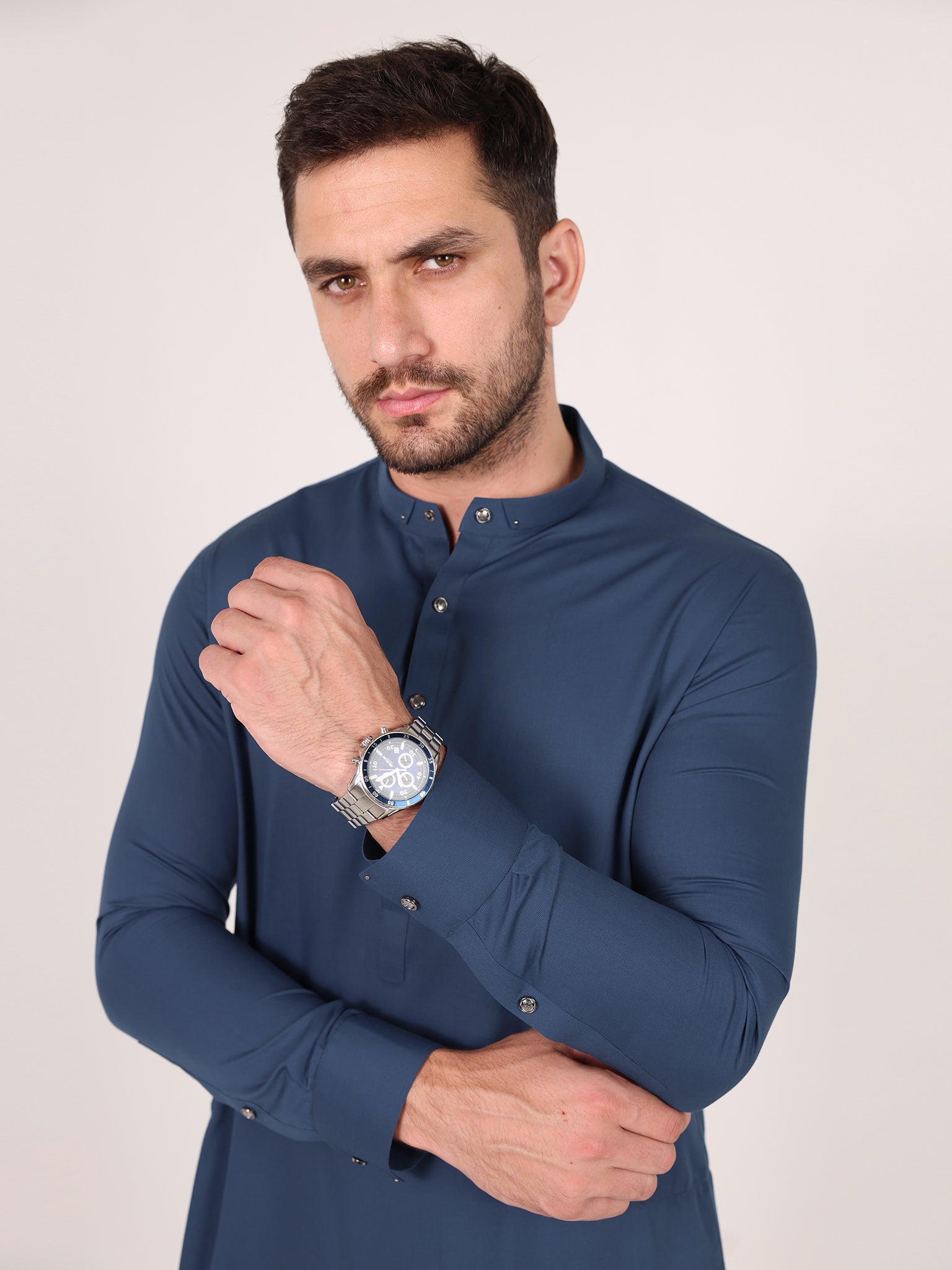 Dobby Blended Men Unstitched Fabric | PMU-10141BX