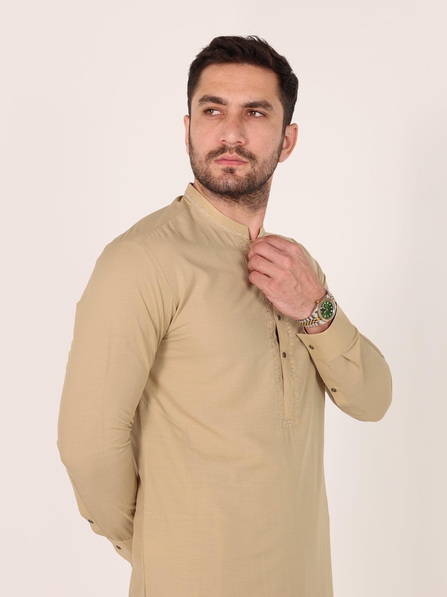 Slub Blended Men Unstitched Fabric | PMU-10147BX