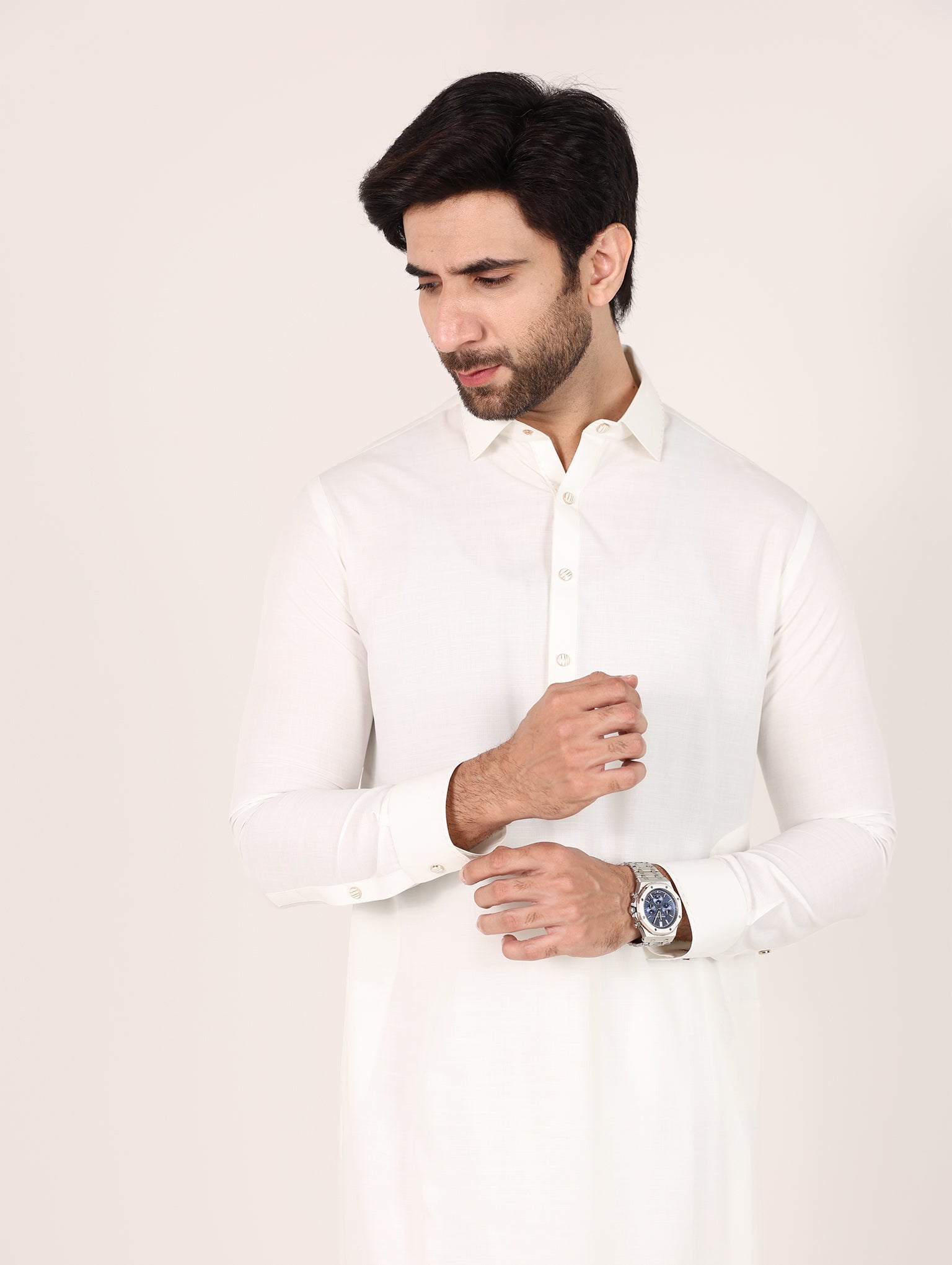 Slub Blended Men Unstitched Fabric | PMU-10148BX