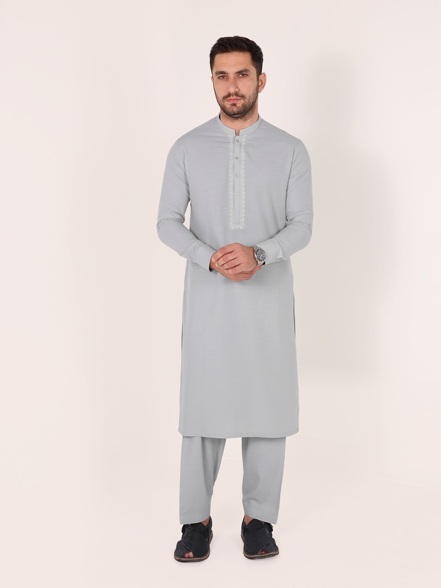 Slub Blended Men Unstitched Fabric | PMU-10149BX