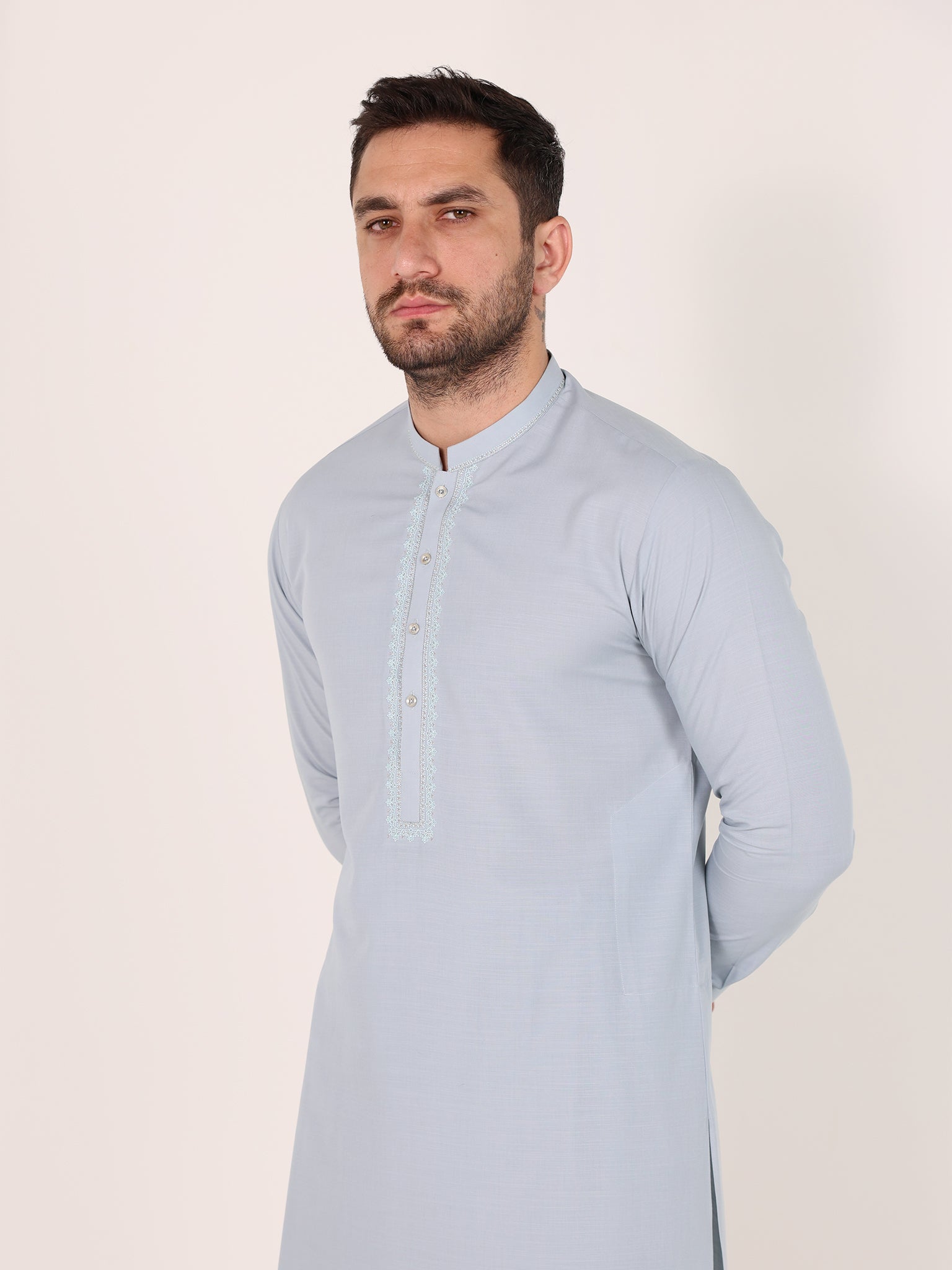 Slub Blended Men Unstitched Fabric | PMU-10149BX