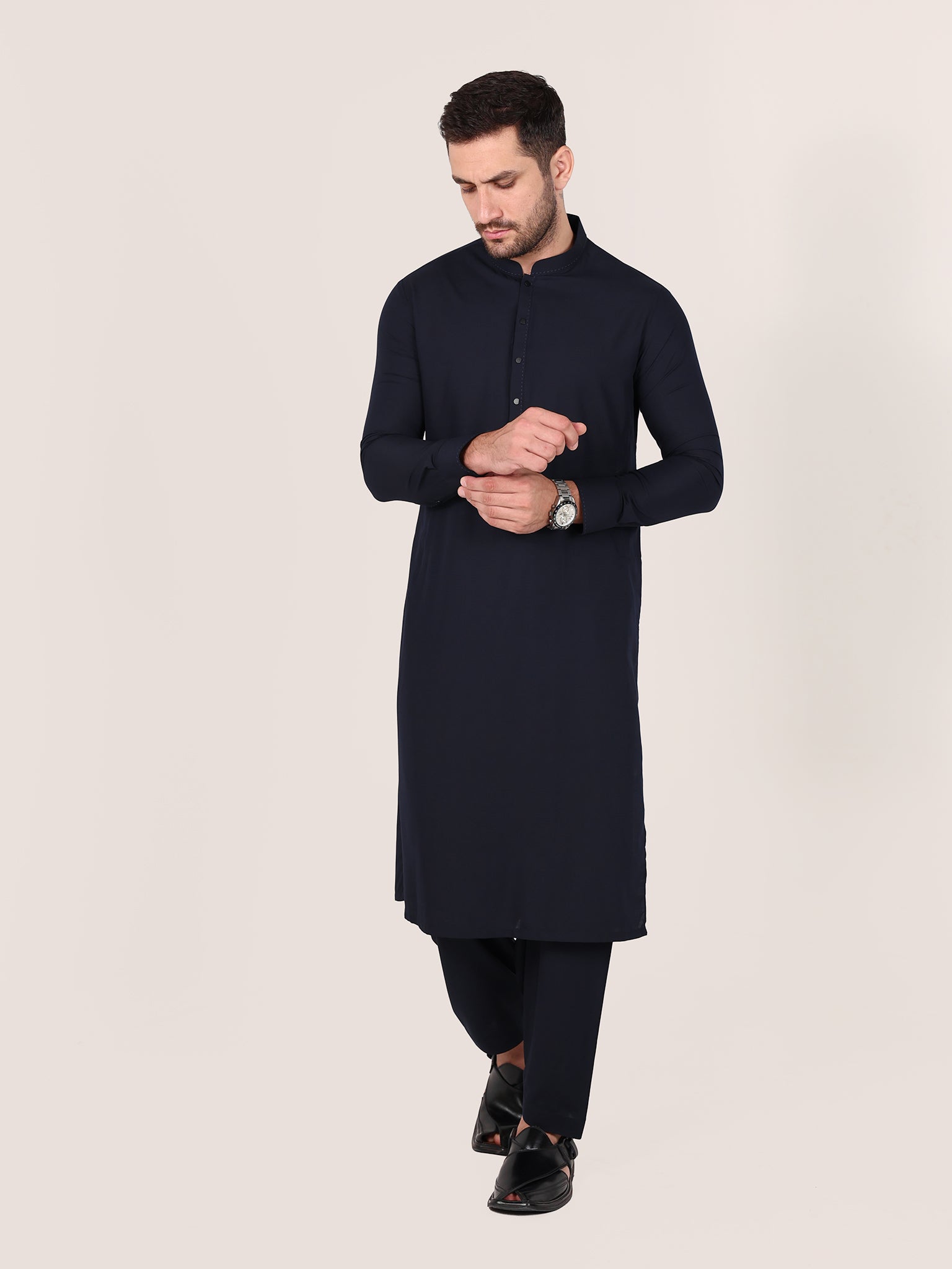 Slub Blended Men Unstitched Fabric | PMU-10157BX