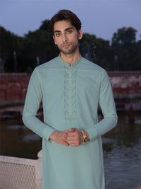 Winter Sky Boski Gold Men Suit | PMKT-10064