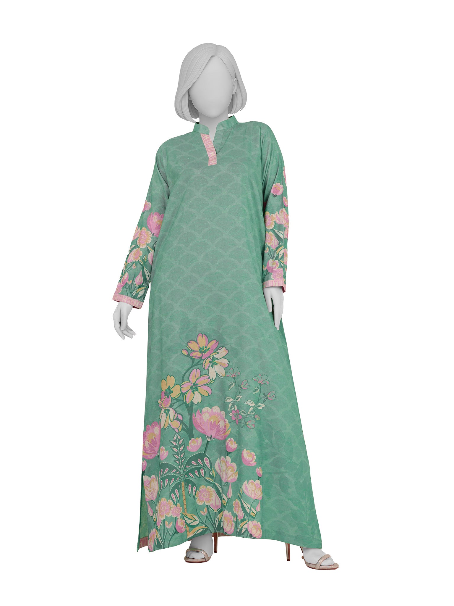 1Pc Stitched Luxury Sparkle Shirt | PJSP-25021