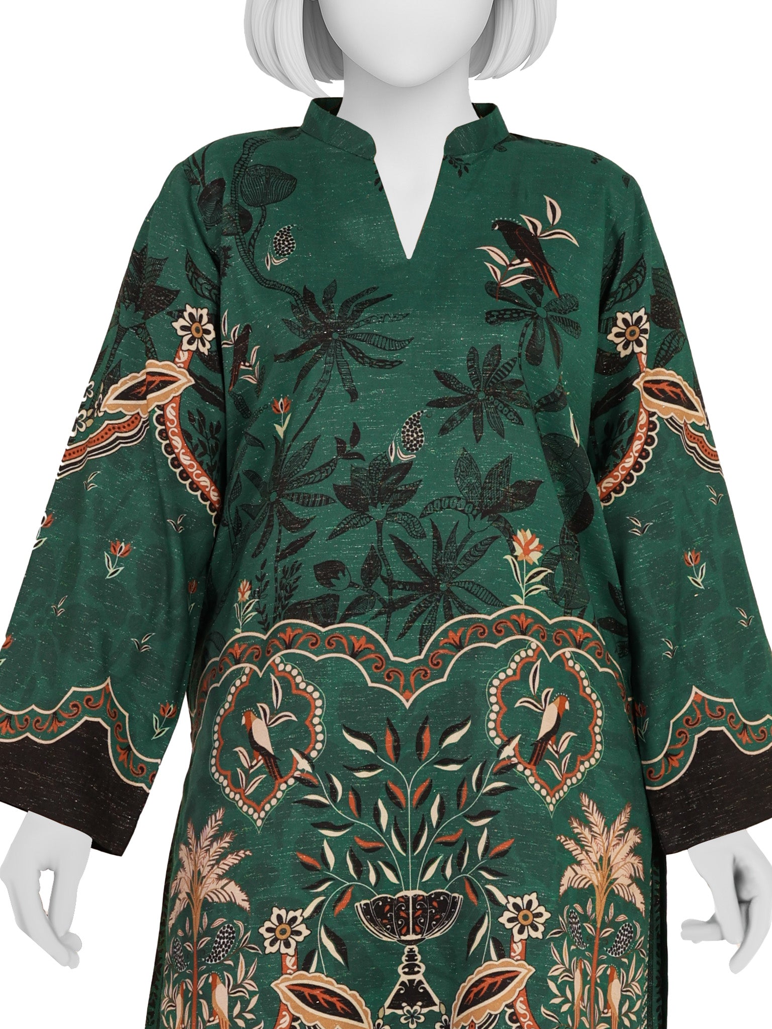 2Pc Stitched Luxury Sparkle Suit | PJSP-25022