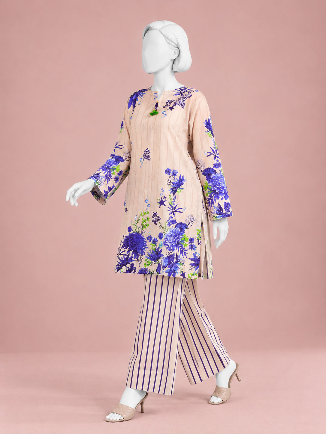 Printed Lawn Co-Ord Set  | PJBWUC-25002