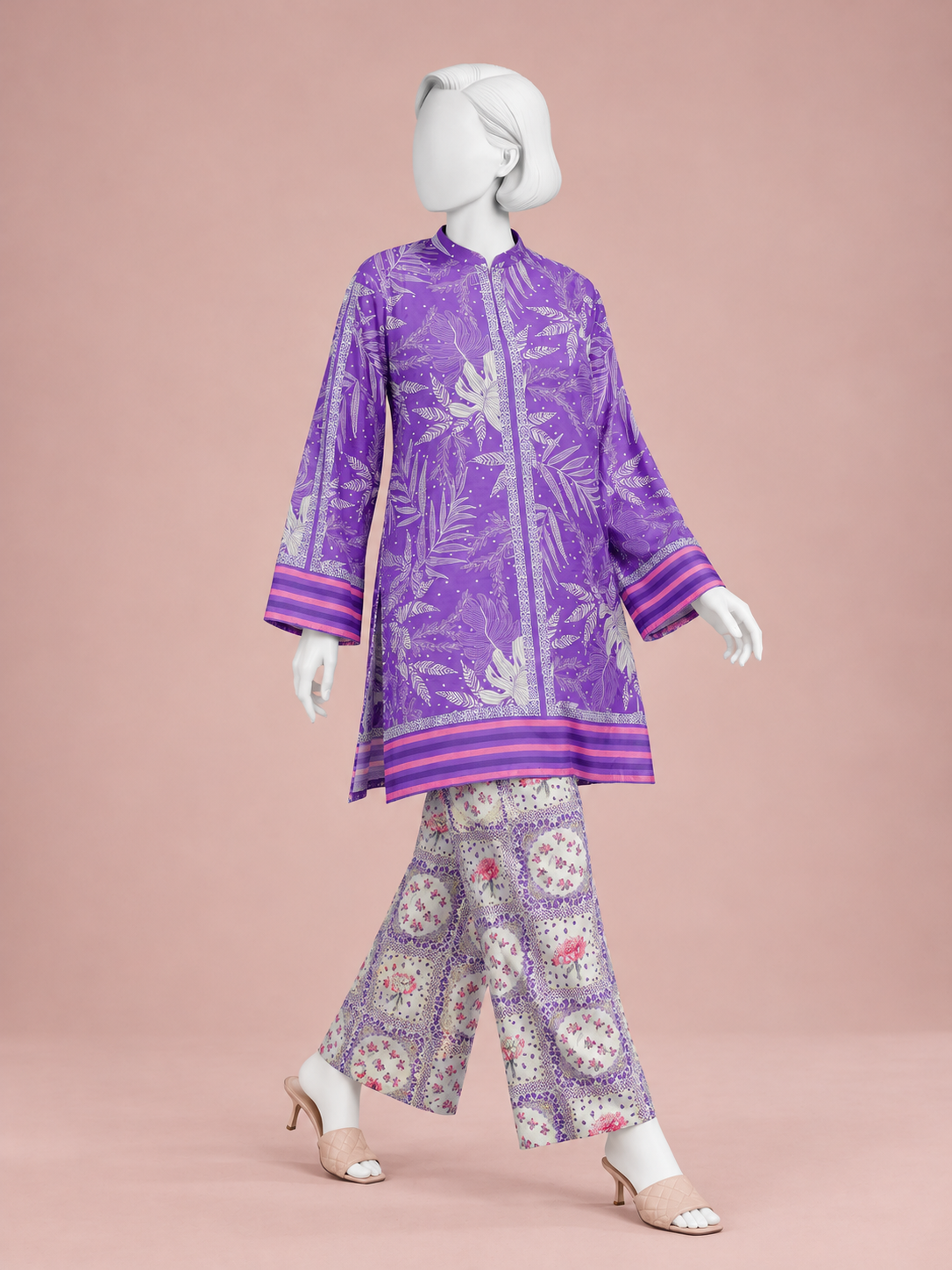Printed Lawn Co-Ord Set  | PJLWUC-25006