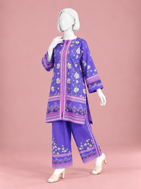 Printed Lawn Co-Ord Set  | PJLWUC-25019