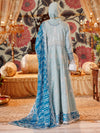 Sea Green Chiffon Embroidered 3Pc Stitched Suit | PFS-24-8510