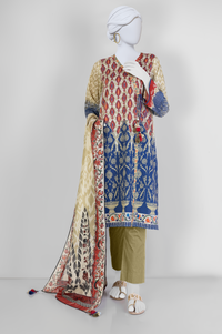 Lawn  Printed 3 Piece Unstitched | PLU-24-1176