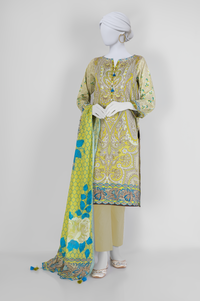 Lawn  Printed 3 Piece Unstitched | PLU-24-1198