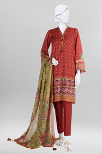 Lawn  Printed 3 Piece Unstitched | PLU-24-1335