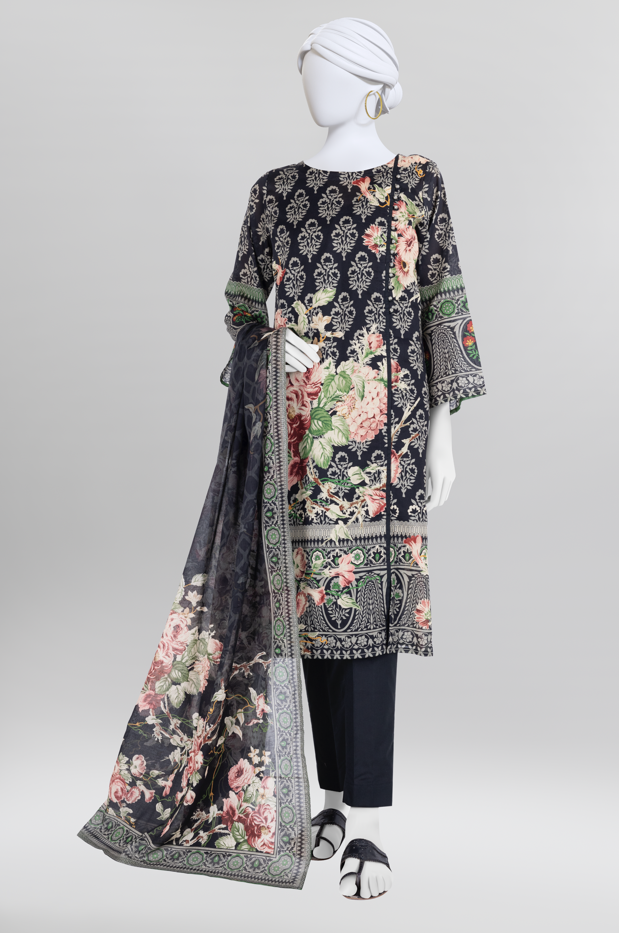 Lawn  Printed 3 Piece Unstitched | PLU-24-1345