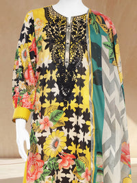 Lawn Embroidered 3 Piece Unstitched | PLUE261457U