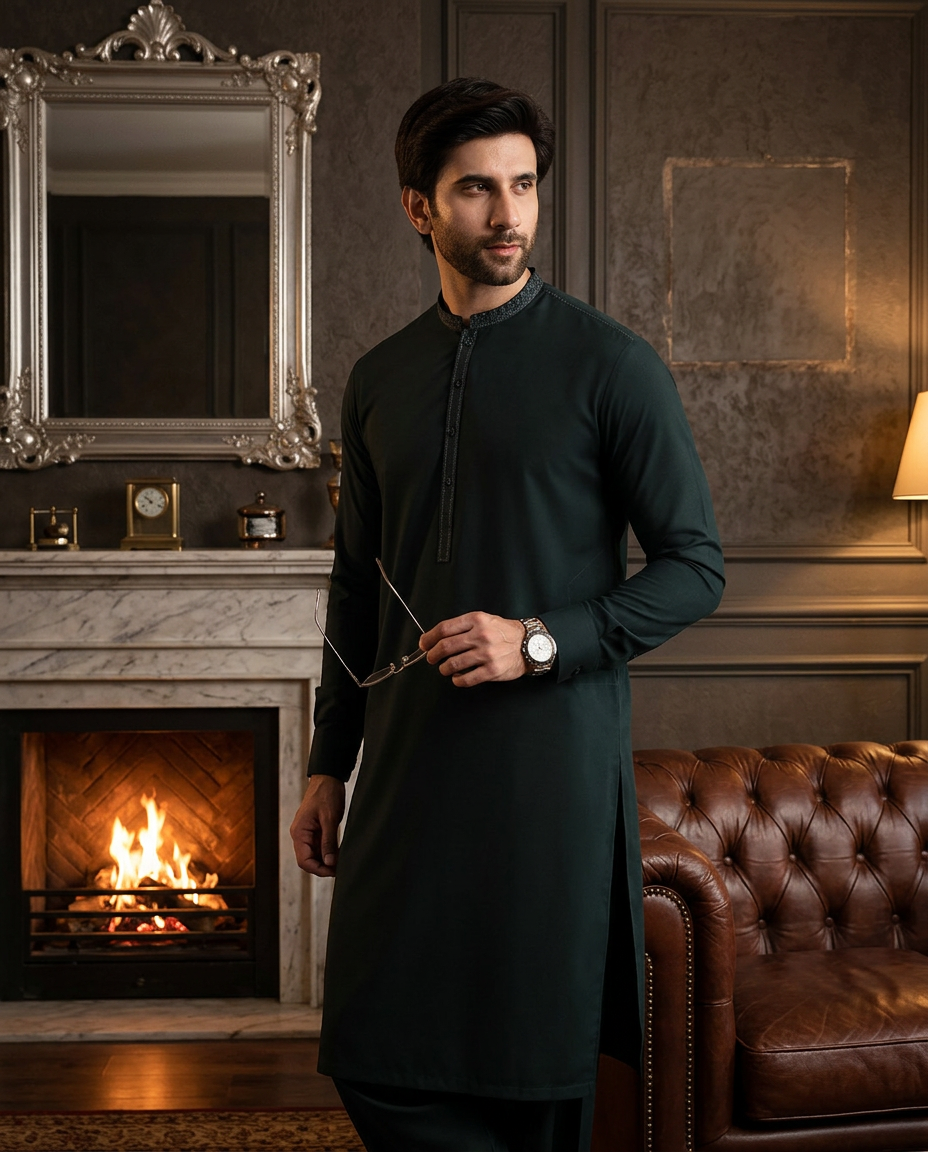 Dobby Blended Men Unstitched Fabric | PMU-10145BX