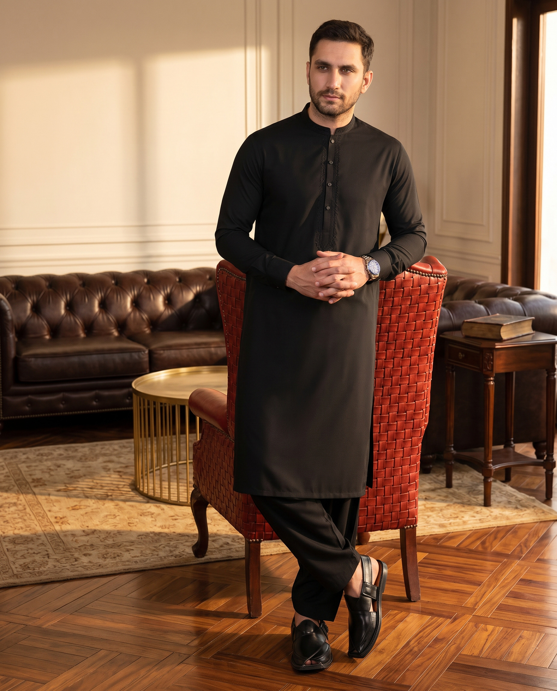 Dobby Blended Men Unstitched Fabric | PMU-10140BX