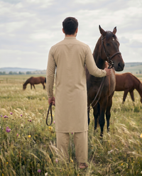 Slub Blended Men Unstitched Fabric | PMU-10147BX