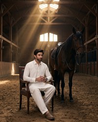 Slub Blended Men Unstitched Fabric | PMU-10148BX