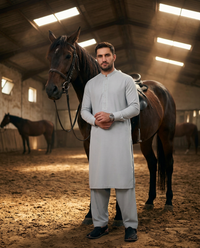 Slub Blended Men Unstitched Fabric | PMU-10149BX