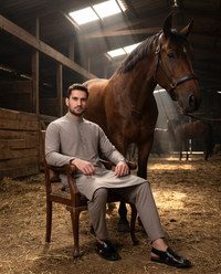 Slub Blended Men Unstitched Fabric | PMU-10150BX