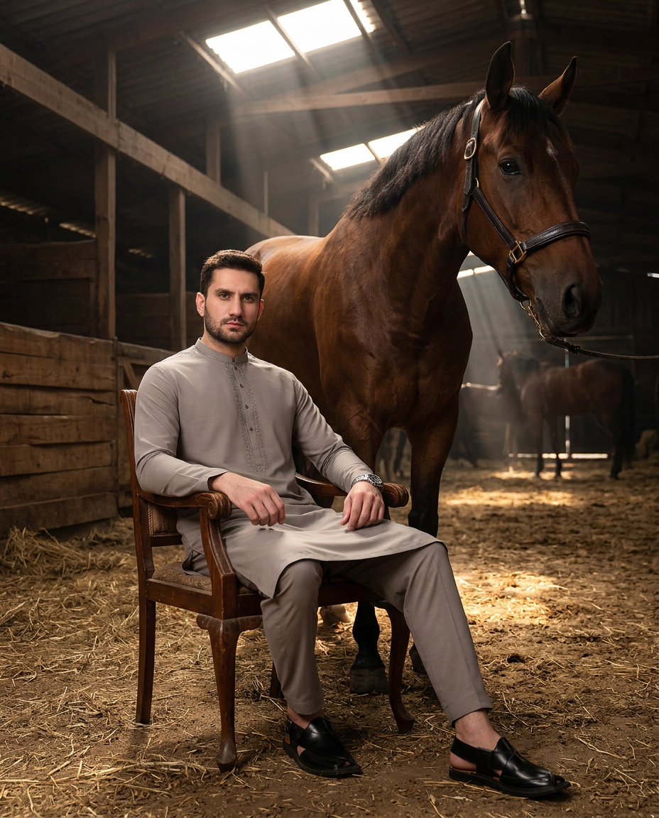 Slub Blended Men Unstitched Fabric | PMU-10150BX