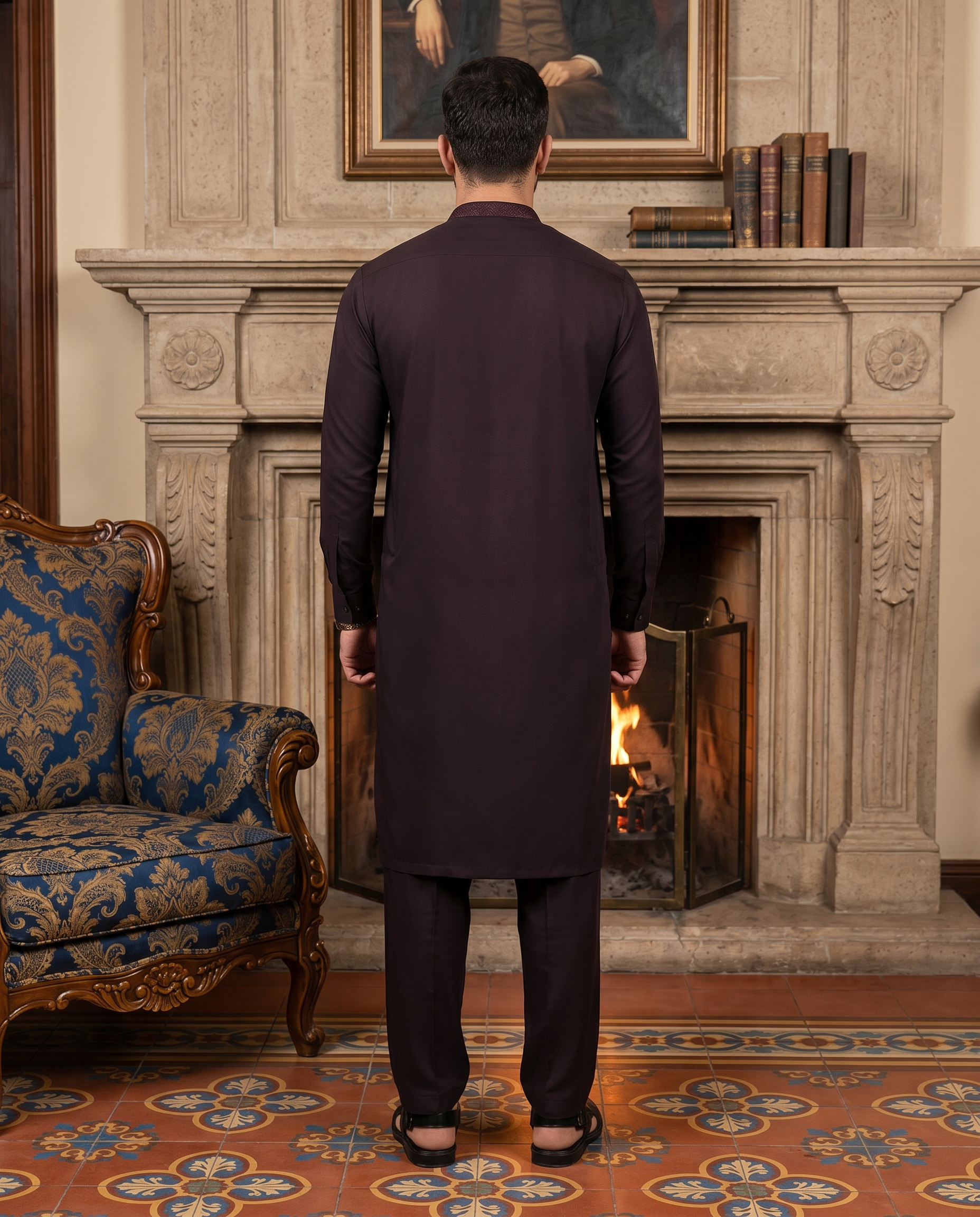 Dobby Blended Men Unstitched Fabric | PMU-10143BX