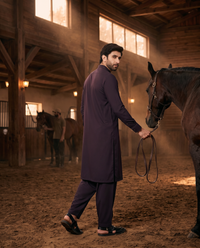 Slub Blended Men Unstitched Fabric | PMU-10152BX