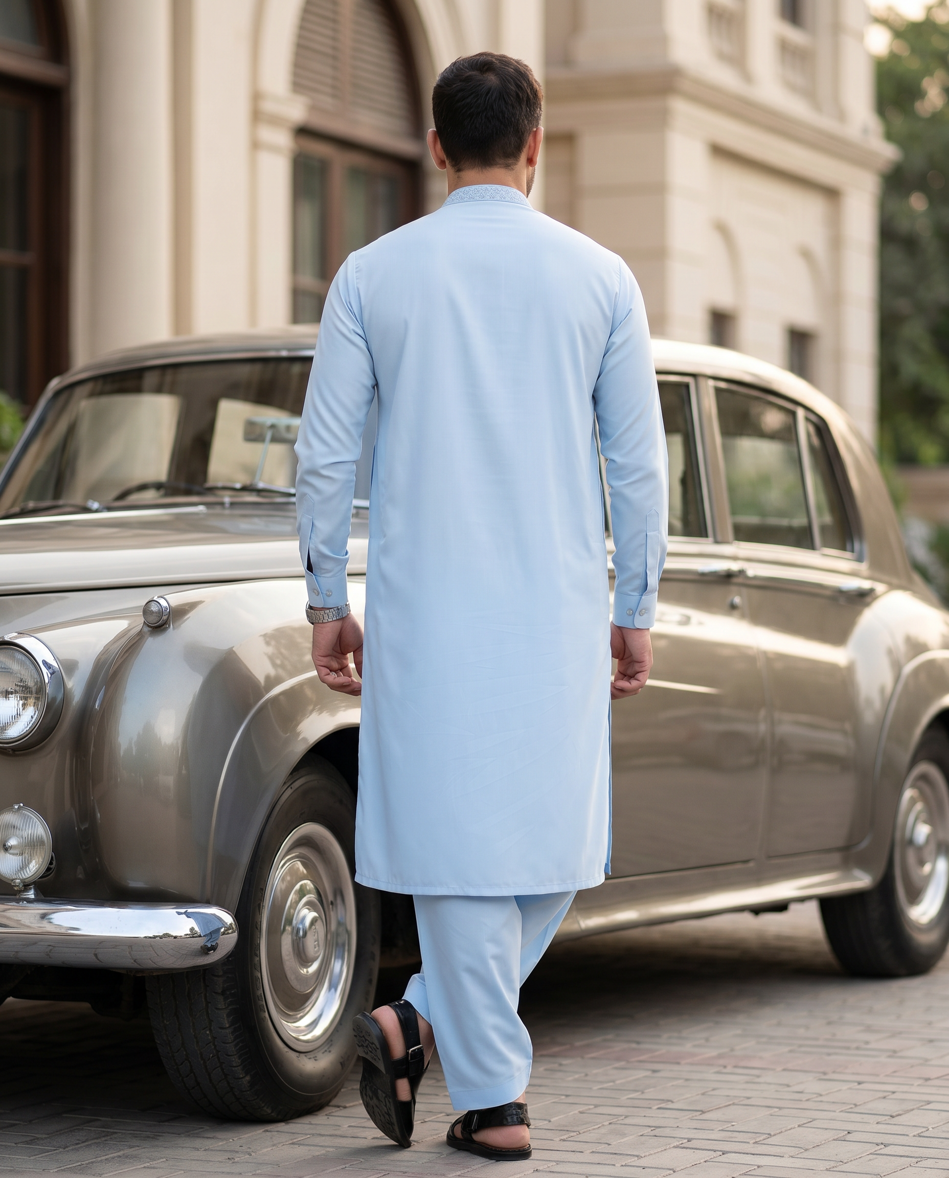 Dobby Blended Men Unstitched Fabric | PMU-10135BX