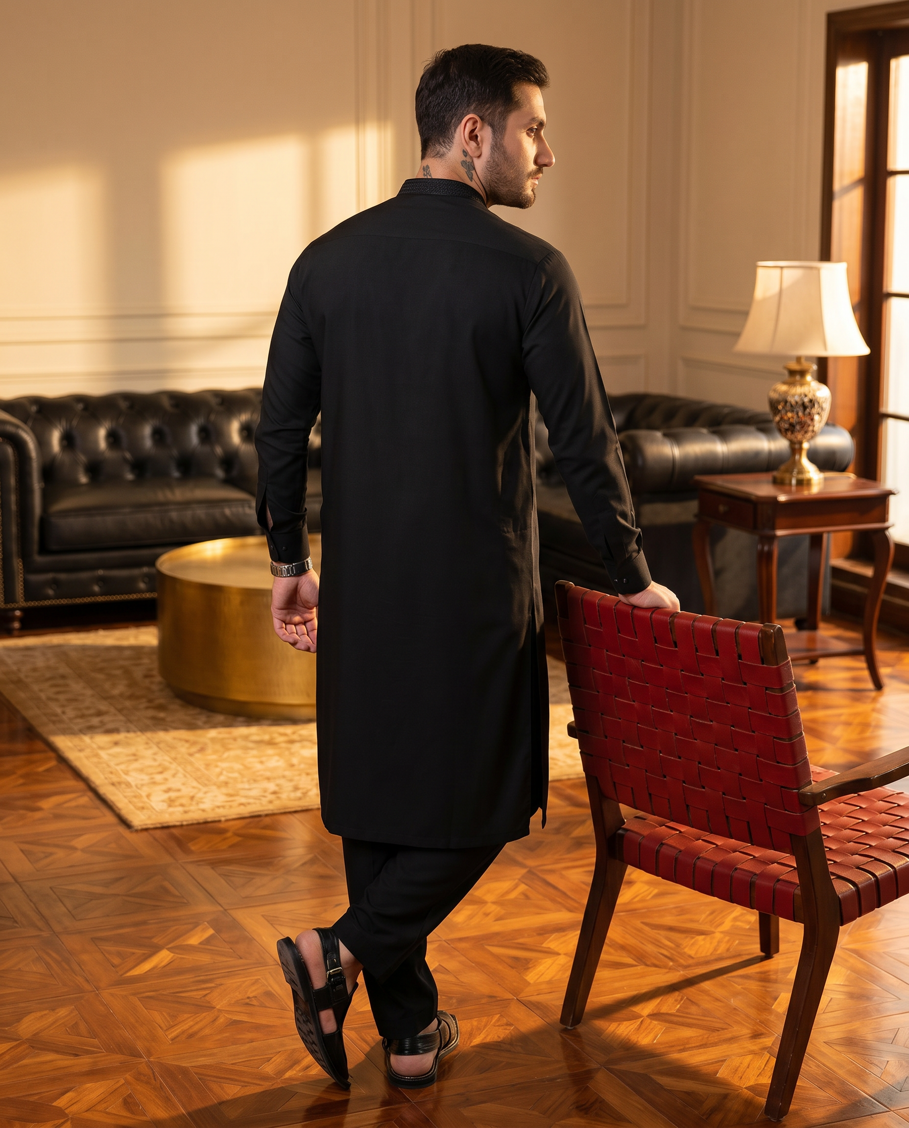 Dobby Blended Men Unstitched Fabric | PMU-10140BX