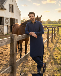 Slub Blended Men Unstitched Fabric | PMU-10151BX