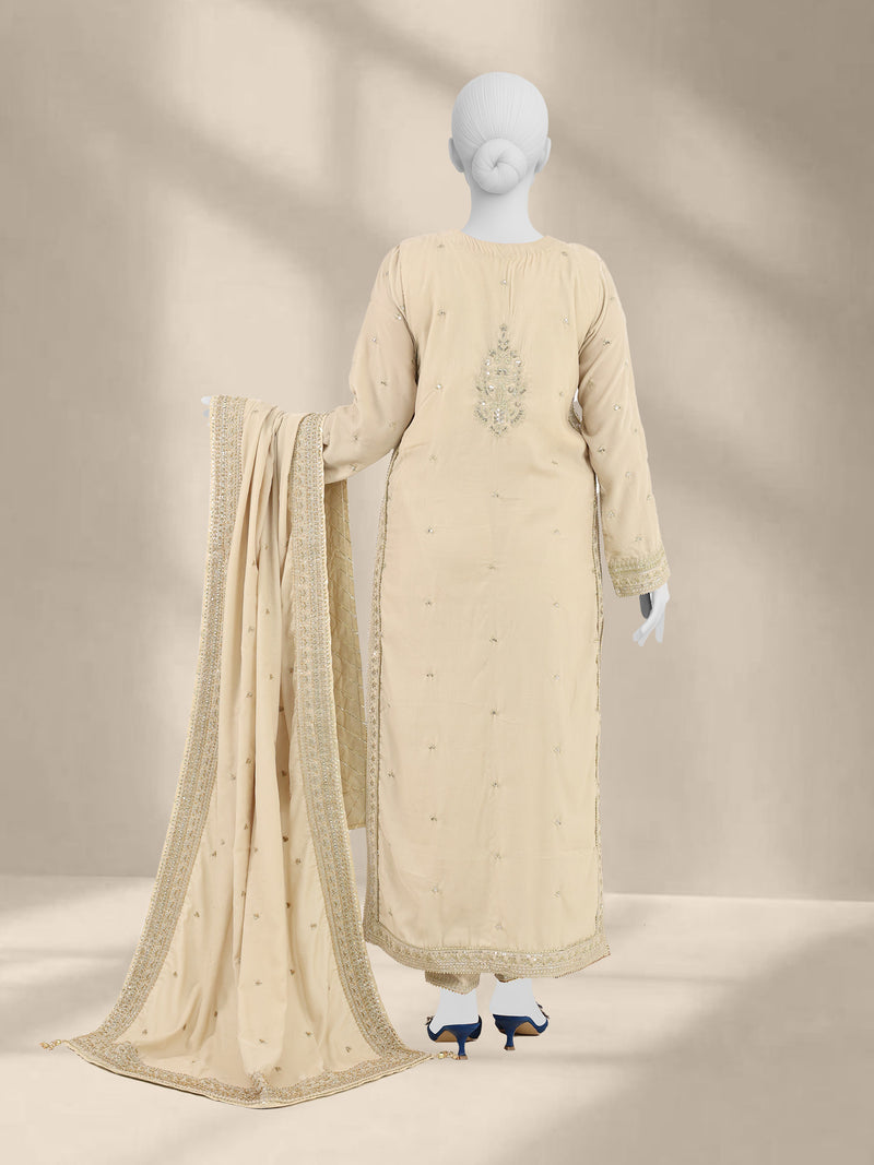 Luxury Velvet 3Pc Suit Stitched  | PJLXS-251058